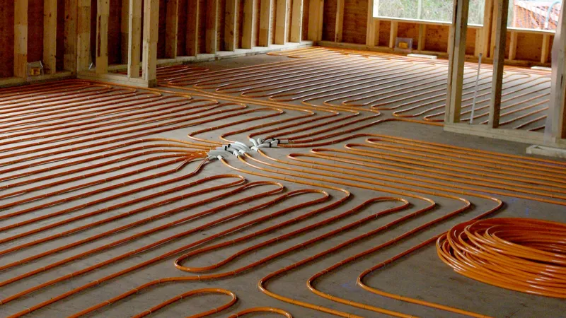 Vattenburen golvvärme i olika typer av hus